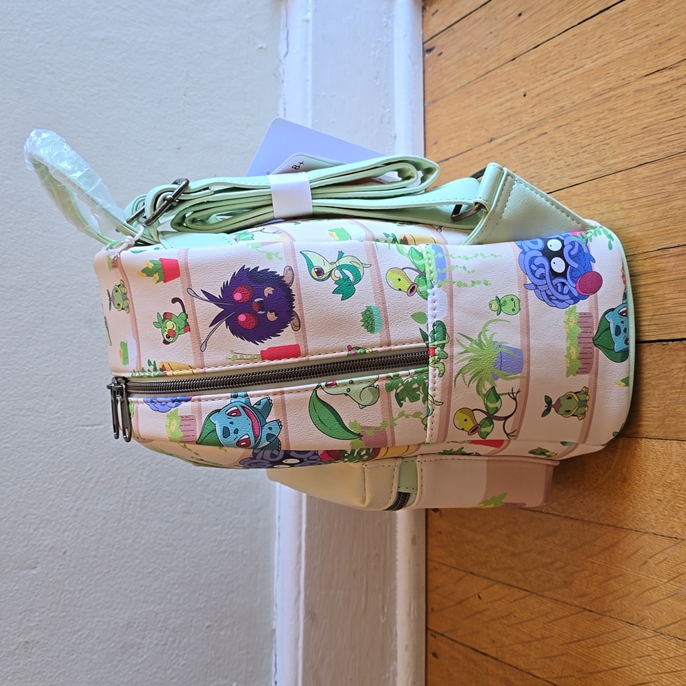 NWT, Loungefly Pokémon Plants Mini Backpack GameStop Exclusive - Picture 3 of 16
